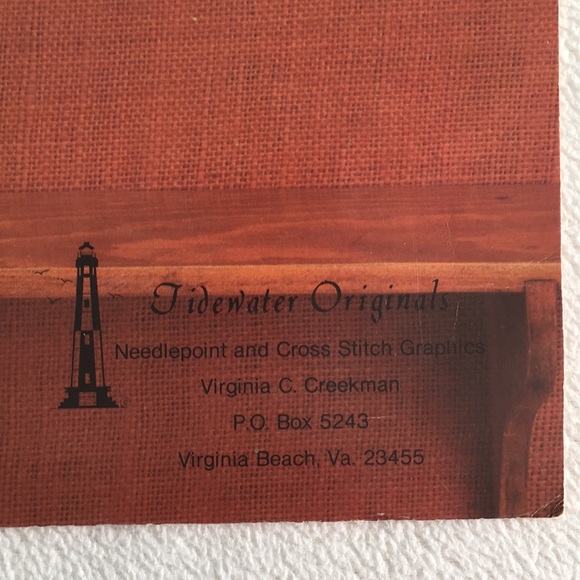 1981 “Olde Seaport Village: A New England Primitive” Cross Stitch Leaflet 🪡 - Picture 3 of 9